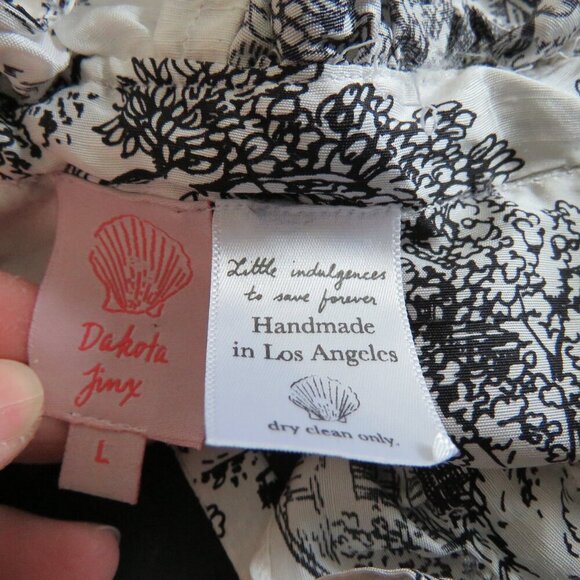 DAKOTA JINX Claudinha Ruffle Blouse in Black Toile Jolie Romantic - Size L - Picture 15 of 15